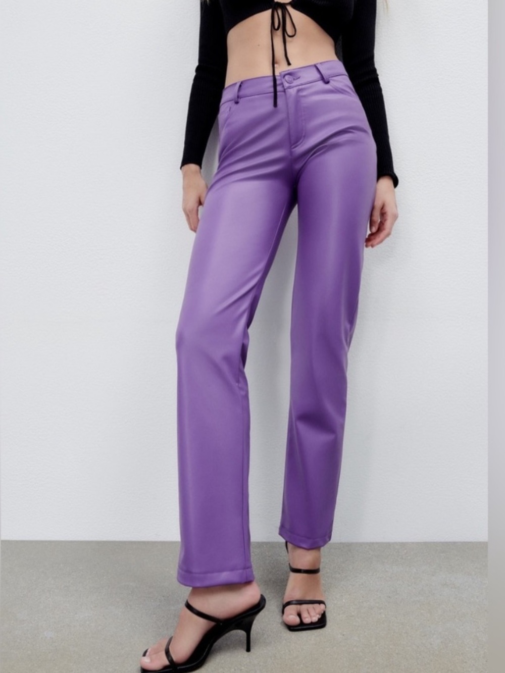 Zara faux leather pants